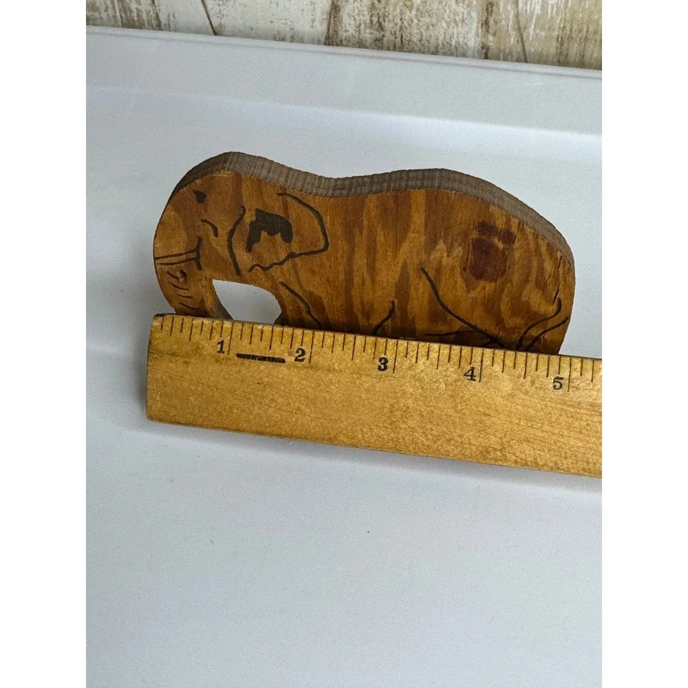 Vintage Wooden Elephant Toy Louisville Ohio Handcrafted‎ Folk Art